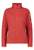 Kurtki damskie - CMP damska kurtka Knit-Tech Red Fluo-mak-Antracyt, 44 - miniaturka - grafika 1