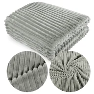 Koce - Koc 200 x 220 Mikrofibra Tłoczony Ardea Pasy 44 - miniaturka - grafika 1