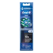 Końcówki do szczoteczek elektrycznych - ORAL-B PRO Cross Action Black EB50RX-2 końcówki do szczoteczki elektrycznej ORAL-B 2 sztuki - miniaturka - grafika 1