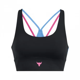 Damski biustonosz treningowy Under Armour Project Rock Let\'s Go Grind Sportlette - czarny - Bielizna sportowa damska - miniaturka - grafika 1