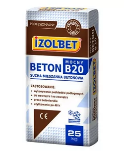 Sucha mieszanka Beton B-20 Izolbet 25 kg - Zaprawy budowlane - miniaturka - grafika 1
