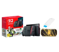 Konsole Nintendo - Nintendo Switch 2 Joy-Con Czarny + Pokémon Legends Z-A + Etui PowerA Pokemon Pikachu Storm + Szkło hartowane Yaxo YGGSDG - miniaturka - grafika 1
