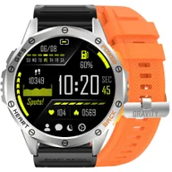Smartwatch - Gravity GT24-4 Pomarańczowy, Czarny - miniaturka - grafika 1