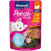 Przysmaki dla kotów - VITAKRAFT VITAKRAFT 85g Saszetka Deli Sos Junior Indyk - miniaturka - grafika 1