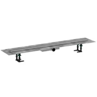 Odpływy liniowe - HANSGROHE 56171000 RainDrain Compact Komplet odpływowy prysznicowy 1000 do montażu płytkiego z możliwością wyłożenia płytkami - miniaturka - grafika 1