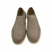Mokasyny męskie - Mokasyny męskie zamszowe Old Money 39 - miniaturka - grafika 1