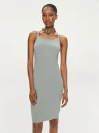 Sukienki - MICHAEL Michael Kors Sukienka dzianinowa MS482DMAFB Srebrny Slim Fit - miniaturka - grafika 1