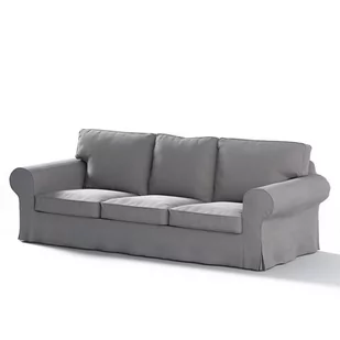 Dekoria Pokrowiec na sofę Ektorp 3-osobową nierozkładaną gołębi szary 216 x 83 x 73 cm Velvet 610-704-11 - Pokrowce na meble - miniaturka - grafika 1