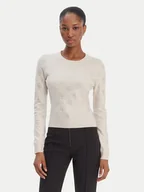 Swetry damskie - Guess Sweter W6RR66 Z3JD2 Beżowy Regular Fit - miniaturka - grafika 1