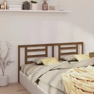 Inne meble do sypialni - Lumarko Wezgłowie łóżka, miodowy brąz, 186x4x100cm, lite drewno sosnowe - miniaturka - grafika 1