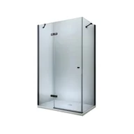 Kabiny prysznicowe - Mexen Roma kabina prysznicowa uchylna 70x90 cm, transparent, czarny - 854-070-090-70-00 - miniaturka - grafika 1