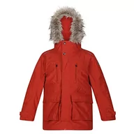Kurtki i płaszcze dla chłopców - Regatta Unisex dziecięca kurtka Podrick Parka, Czerwony Ochre, 9 Lata - miniaturka - grafika 1