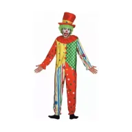 Stroje karnawałowe - Zestaw dla dorosłych kolorowy Klaun rozm. 56 - miniaturka - grafika 1