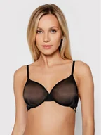 Biustonosze - Gossard Biustonosz z fiszbiną Glossies Sheer Moulded 6271 Czarny - miniaturka - grafika 1