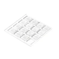 Akcesoria do drzwi - Hettich Odbojniki meblowe przeźroczyste 10x10x2mm 16szt - miniaturka - grafika 1