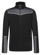 Odzież trekkingowa męska - Icepeak Kurtka polarowa "Falkner" w kolorze czarno-szarym - miniaturka - grafika 1