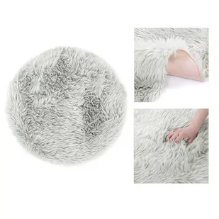 Dywan okrągły DOKKA kolor szary motyw nowoczesny styl nowoczesny r90 ameliahome - RUG/AH/DOKKA/GREY/R90 - Dywany - miniaturka - grafika 1