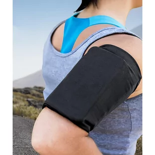 Elastyczny materiałowy armband opaska na ramię do biegania fitness S różowa - Etui i futerały do telefonów - miniaturka - grafika 4
