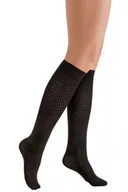 Skarpetki damskie - Gabriella Volt 513 nero podkolanówki damskie - miniaturka - grafika 1