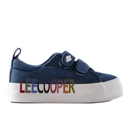 Buty dla dziewczynek - Jeansowe trampki dziecięce Lee Cooper niebieskie - miniaturka - grafika 1