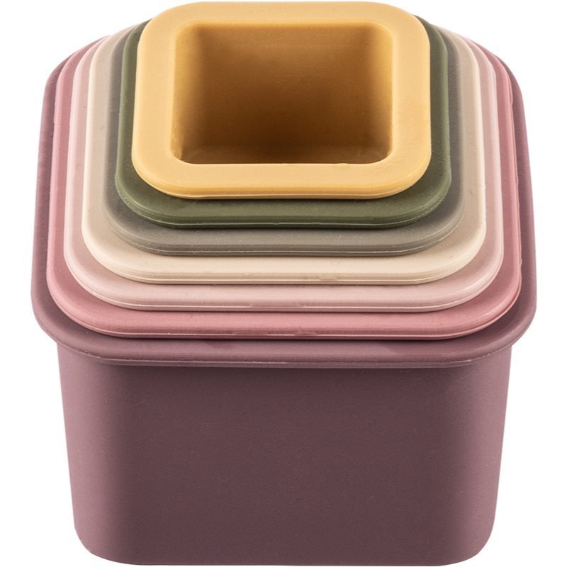 Zopa Silicone Stacking Cups kubeczki do układania wieży Multicolor 6 m+ 7 szt.