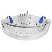 Wanny z hydromasażem - Mazur Bath&Spa Wanna z hydromasażem przeszklona narożna 141x141 cm MO-0053N - miniaturka - grafika 1