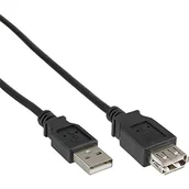 Kable USB - InLine Kabel USB USB A/A 1m Czarny 34610B - miniaturka - grafika 1