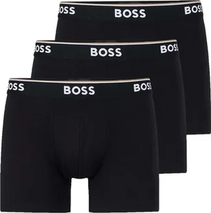 BOSS Bokserki męskie Power Trunk dłuższy krój bawełna stretch 3-pak XXL 3xczarny/czarny pas - Majtki męskie - miniaturka - grafika 1