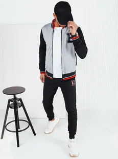 Dres męski szaro-czarny Dstreet AX0767-XL - Dresy męskie - miniaturka - grafika 1