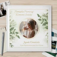 Albumy fotograficzne - Duży album na zdjęcia z Twoim zdjęciem dla dziewczynki na komunię - miniaturka - grafika 1