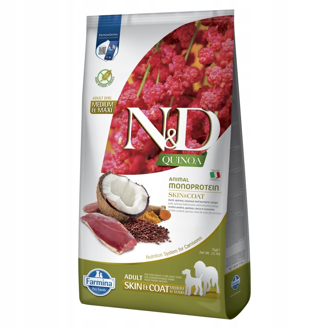 N&D Quinoa Adult Skin & Coat Duck 7kg
