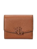 Portfele - LAUREN RALPH LAUREN Mały Portfel Damski 432966782002 Brązowy - miniaturka - grafika 1
