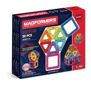 Magformers Klocki Basic 30 - Klocki - miniaturka - grafika 1