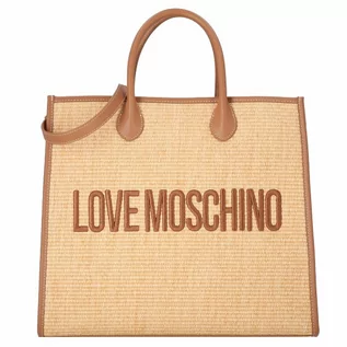 Torebki damskie - Love Moschino Madame Shopper Bag 40 cm cammello - grafika 1