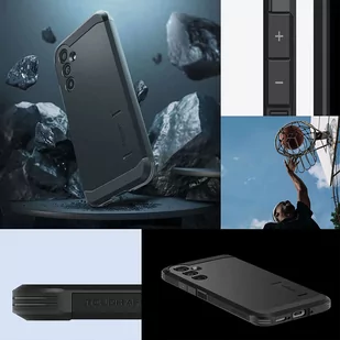 Etui pancerne na telefon Spigen Tough Armor obudowa ochronna do Samsung Galaxy A54 5G Black + Szkło - Etui i futerały do telefonów - miniaturka - grafika 4