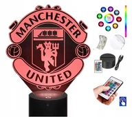 Lampy stojące - Lampka Nocna Manchester United LED RGB PLEXIDO - miniaturka - grafika 1