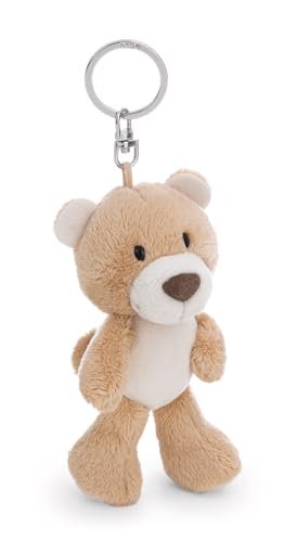 NICI 62940 breloczek miś Finni, wierny towarzysz do plecaka lub torby, zawieszka na klucze dla małych i dużych, 10 cm, karmelowy