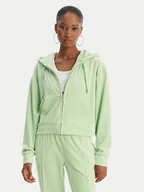 Bluzy damskie - Juicy Couture Bluza Iccle JCWAS126304 Zielony Oversize - miniaturka - grafika 1