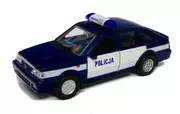 Samochody i pojazdy dla dzieci - Polonez Caro 1:39 Policja białe drzwi WELLY - miniaturka - grafika 1