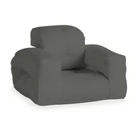 Fotele i krzesła ogrodowe - Ciemnoszary fotel rozkładany odpowiedni na zewnątrz Karup Design OUT™ Hippo Dark Grey - miniaturka - grafika 1