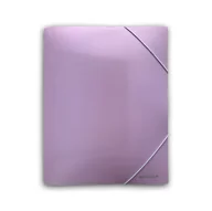 Teczki i skoroszyty - Penmate Teczka z gumką A4 PP-102 pastelowa fioletowa - miniaturka - grafika 1