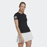 Koszulki sportowe damskie - Koszulka damska Adidas Club Tennis sportowa czarna - miniaturka - grafika 1