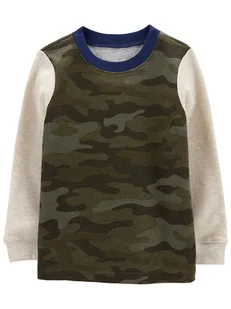 carter's Bluza w kolorze khaki - Bluzy i sweterki niemowlęce - miniaturka - grafika 1