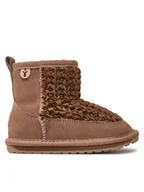 Buty dla chłopców - EMU Australia Śniegowce Mauboy K13106 Beżowy - miniaturka - grafika 1