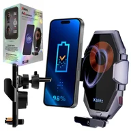 Uchwyty samochodowe do telefonów - Xblitz Automatyczny Uchwyt Samochodowy Z Funkcją Bezprzewodowego Ładowania FX8 Elegance - miniaturka - grafika 1