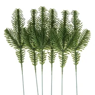 Zabawki kreatywne - Zestaw 6 sztuk gałązek sosny 26cm ŚWIĄTECZNE - miniaturka - grafika 1