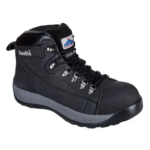 Portwest portwest steelite Mid Cut Nubuck Boot SB, męskie buty do bezpiecznego, 42 EU, czarny FW31BKR42 - Obuwie robocze - miniaturka - grafika 1