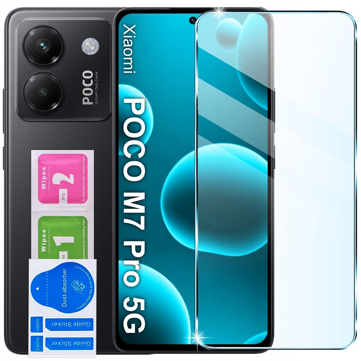 Szkło Hartowane 9H Szybka SZKIEŁKO OCHRONNE do Xiaomi Poco M7 Pro 5G