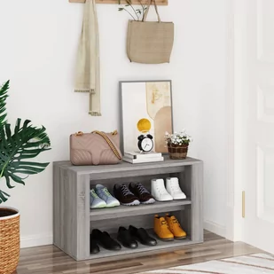 Lumarko Szafka na buty, szary dąb sonoma, 75x35x45 cm - Szafki na buty - miniaturka - grafika 1