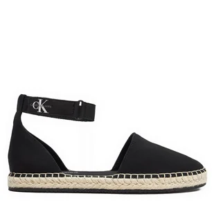 Espadryle Calvin Klein Jeans Ankle Espadrille Btw YW0YW01027 Czarny - Espadryle damskie - miniaturka - grafika 1
